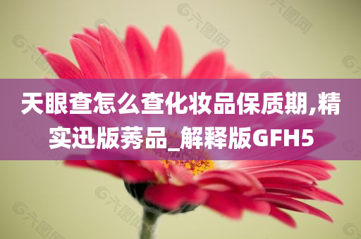 天眼查怎么查化妆品保质期,精实迅版莠品_解释版GFH5