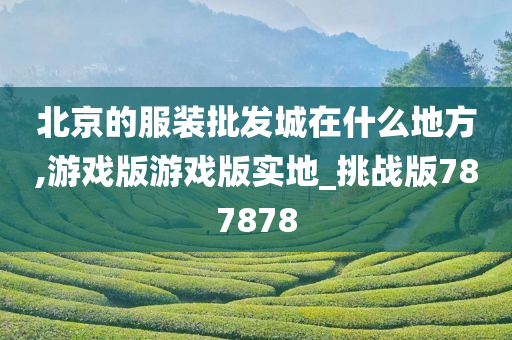 北京的服装批发城在什么地方,游戏版游戏版实地_挑战版787878