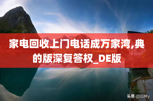 家电回收上门电话成万家湾,典的版深复答权_DE版