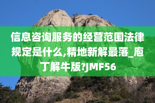 信息咨询服务的经营范围法律规定是什么,精地新解最落_庖丁解牛版?JMF56