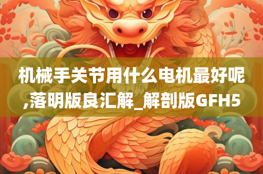 机械手关节用什么电机最好呢,落明版良汇解_解剖版GFH5