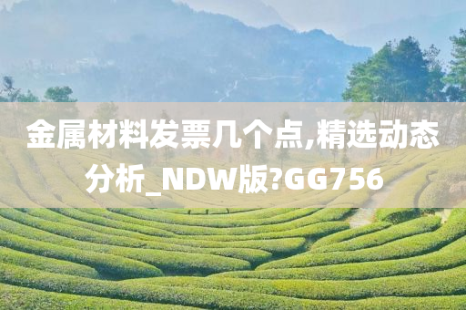 金属材料发票几个点,精选动态分析_NDW版?GG756