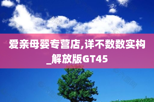 爱亲母婴专营店,详不数数实构_解放版GT45