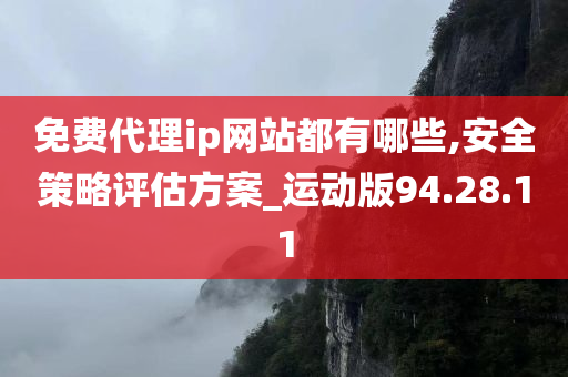 免费代理ip网站都有哪些,安全策略评估方案_运动版94.28.11