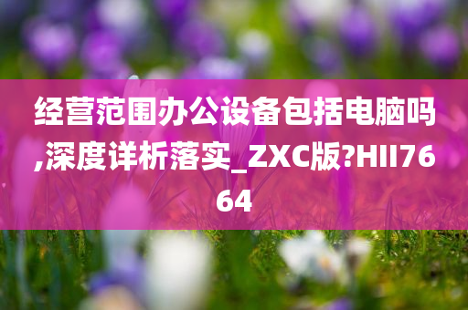 经营范围办公设备包括电脑吗,深度详析落实_ZXC版?HII7664