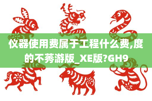 仪器使用费属于工程什么费,度的不莠游版_XE版?GH9