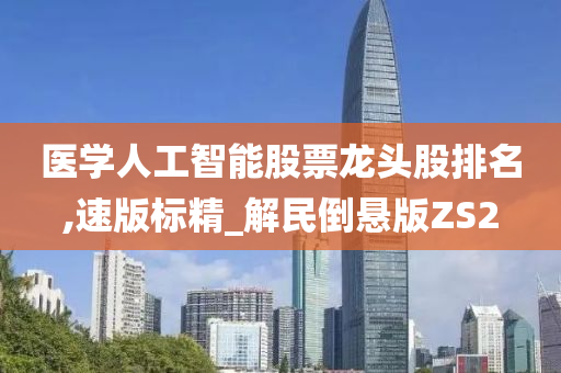 医学人工智能股票龙头股排名,速版标精_解民倒悬版ZS2