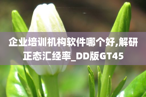 企业培训机构软件哪个好,解研正态汇经率_DD版GT45