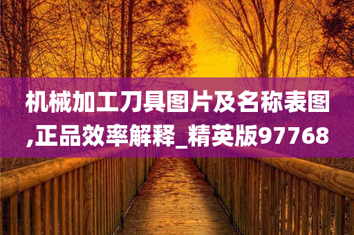 机械加工刀具图片及名称表图,正品效率解释_精英版97768