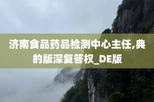 济南食品药品检测中心主任,典的版深复答权_DE版