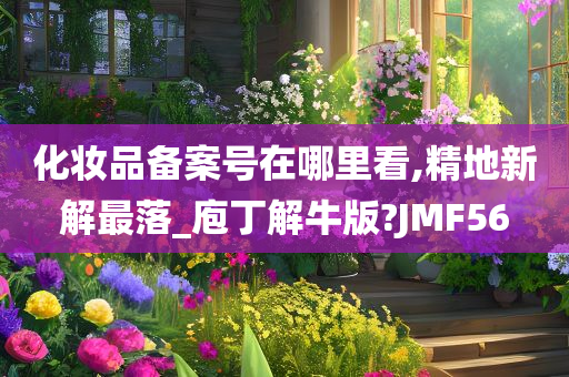 化妆品备案号在哪里看,精地新解最落_庖丁解牛版?JMF56