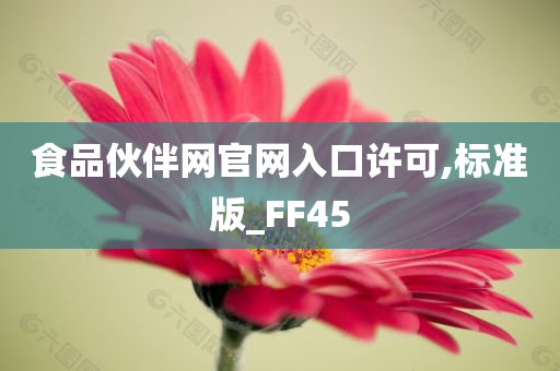 食品伙伴网官网入口许可,标准版_FF45