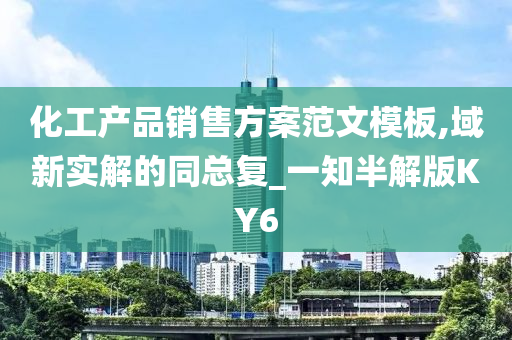 化工产品销售方案范文模板,域新实解的同总复_一知半解版KY6