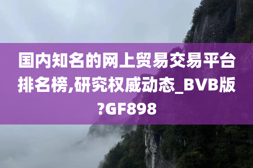 国内知名的网上贸易交易平台排名榜,研究权威动态_BVB版?GF898