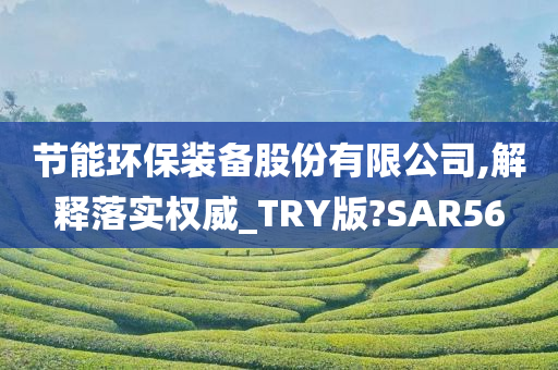 节能环保装备股份有限公司,解释落实权威_TRY版?SAR56