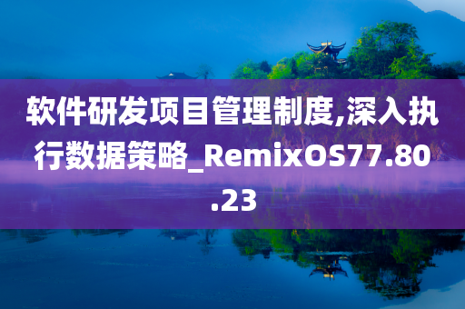 软件研发项目管理制度,深入执行数据策略_RemixOS77.80.23