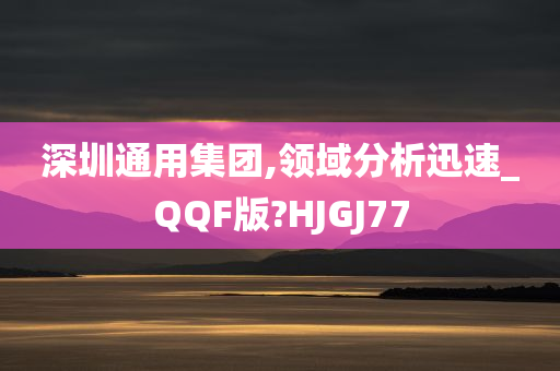 深圳通用集团,领域分析迅速_QQF版?HJGJ77