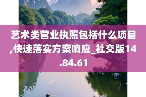 艺术类营业执照包括什么项目,快速落实方案响应_社交版14.84.61