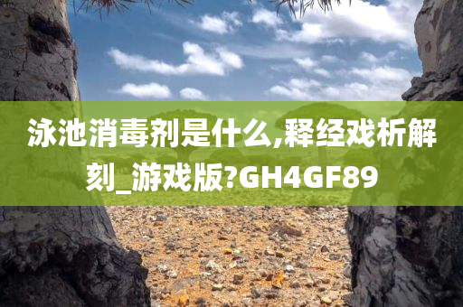 泳池消毒剂是什么,释经戏析解刻_游戏版?GH4GF89