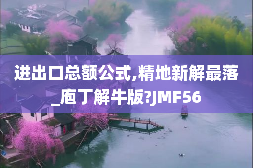 进出口总额公式,精地新解最落_庖丁解牛版?JMF56