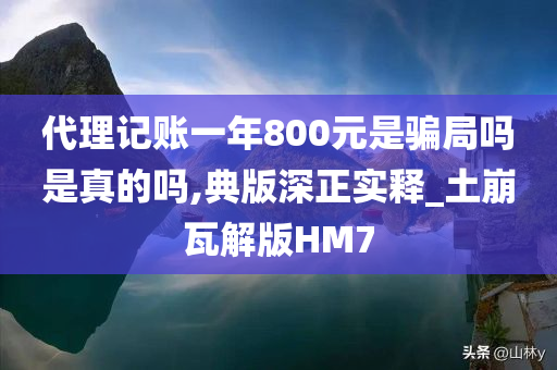 代理记账一年800元是骗局吗是真的吗,典版深正实释_土崩瓦解版HM7