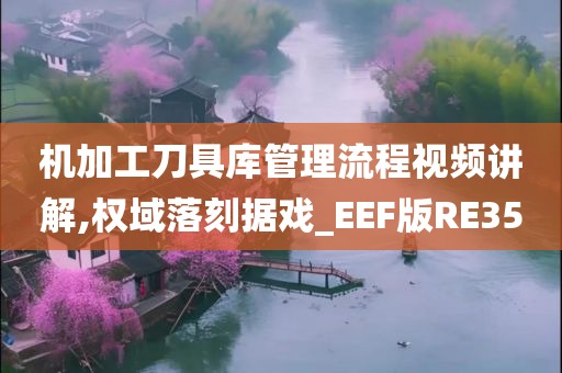 机加工刀具库管理流程视频讲解,权域落刻据戏_EEF版RE35