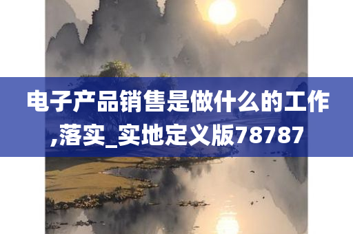 电子产品销售是做什么的工作,落实_实地定义版78787