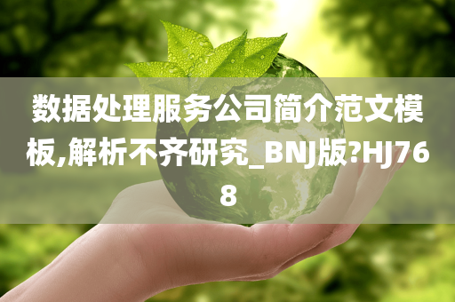 数据处理服务公司简介范文模板,解析不齐研究_BNJ版?HJ768