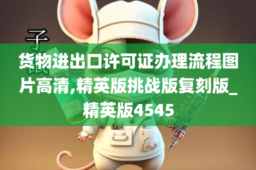 货物进出口许可证办理流程图片高清,精英版挑战版复刻版_精英版4545