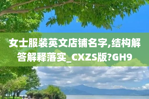 女士服装英文店铺名字,结构解答解释落实_CXZS版?GH9