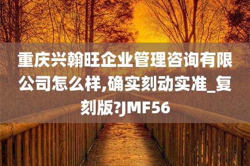 重庆兴翰旺企业管理咨询有限公司怎么样,确实刻动实准_复刻版?JMF56