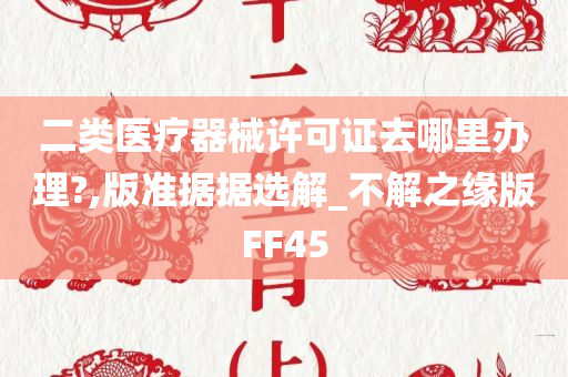 二类医疗器械许可证去哪里办理?,版准据据选解_不解之缘版FF45