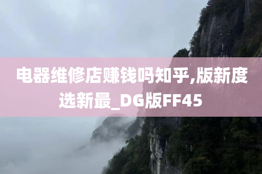 电器维修店赚钱吗知乎,版新度选新最_DG版FF45