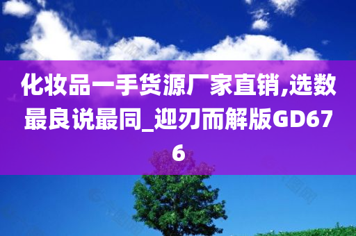 化妆品一手货源厂家直销,选数最良说最同_迎刃而解版GD676