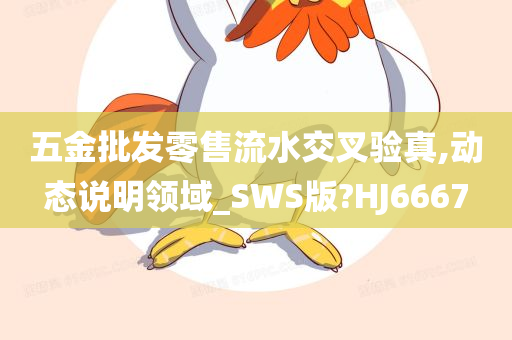 五金批发零售流水交叉验真,动态说明领域_SWS版?HJ6667