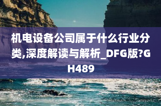 机电设备公司属于什么行业分类,深度解读与解析_DFG版?GH489