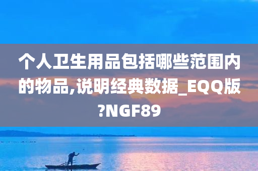 个人卫生用品包括哪些范围内的物品,说明经典数据_EQQ版?NGF89