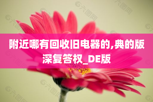 附近哪有回收旧电器的,典的版深复答权_DE版