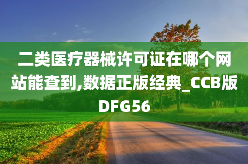 二类医疗器械许可证在哪个网站能查到,数据正版经典_CCB版DFG56