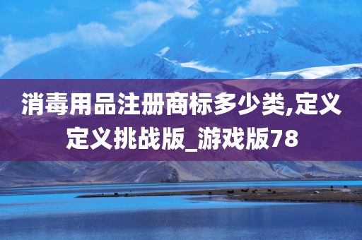 消毒用品注册商标多少类,定义定义挑战版_游戏版78