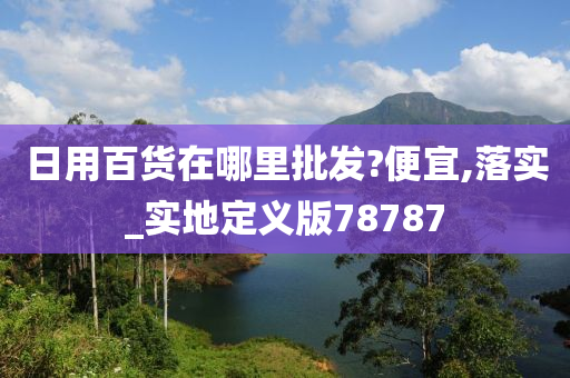 日用百货在哪里批发?便宜,落实_实地定义版78787