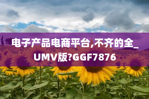 电子产品电商平台,不齐的全_UMV版?GGF7876