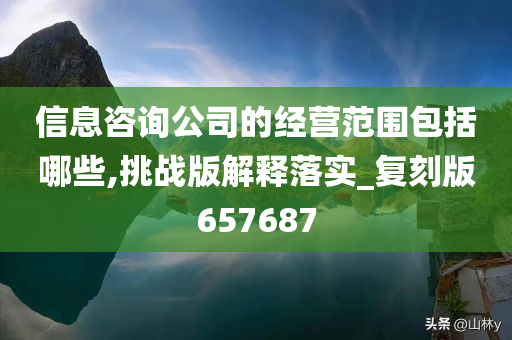 信息咨询公司的经营范围包括哪些,挑战版解释落实_复刻版657687