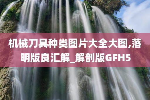 机械刀具种类图片大全大图,落明版良汇解_解剖版GFH5