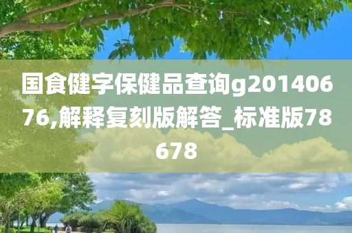 国食健字保健品查询g20140676,解释复刻版解答_标准版78678