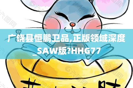 广饶县恒鹏卫品,正版领域深度_SAW版?HHG77