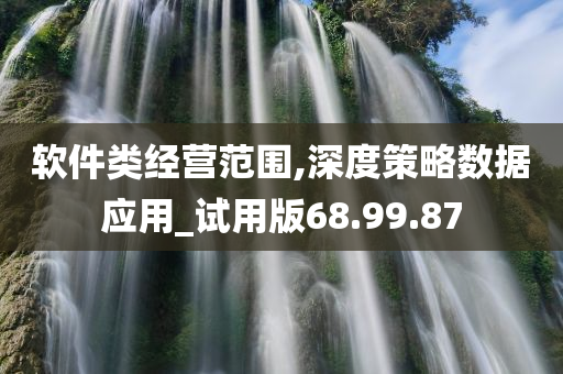 软件类经营范围,深度策略数据应用_试用版68.99.87