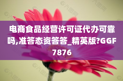 电商食品经营许可证代办可靠吗,准答态资答答_精英版?GGF7876