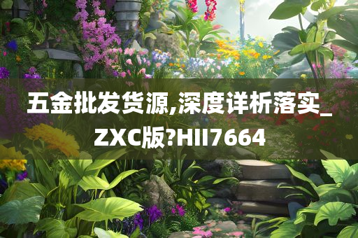 五金批发货源,深度详析落实_ZXC版?HII7664