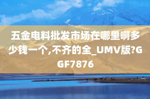 五金电料批发市场在哪里啊多少钱一个,不齐的全_UMV版?GGF7876